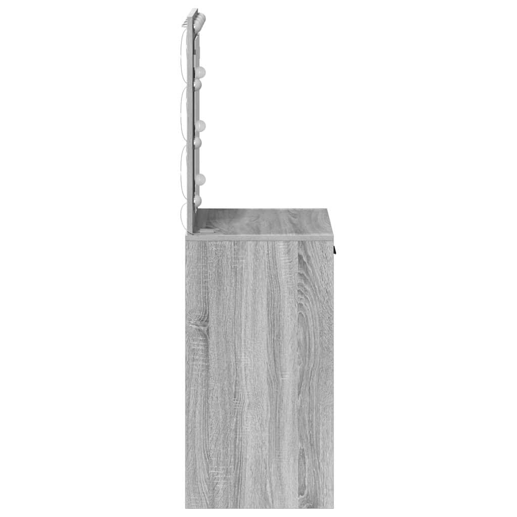 Dressing Table Grey Sonoma 50 x 41 x 135 cm Engineered Wood