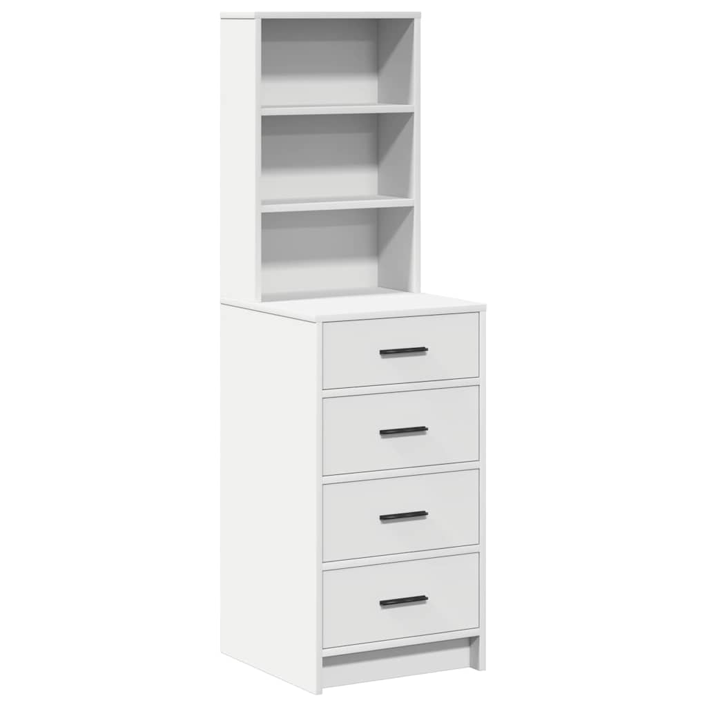 Highboard White 40 x 41 x 135 cm Engineered Wood