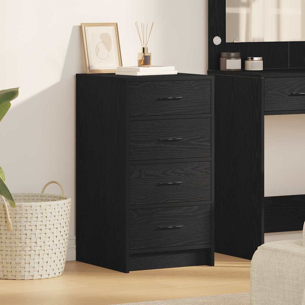 Sideboard Black oak 40 x 41 x 75 cm Engineered Wood