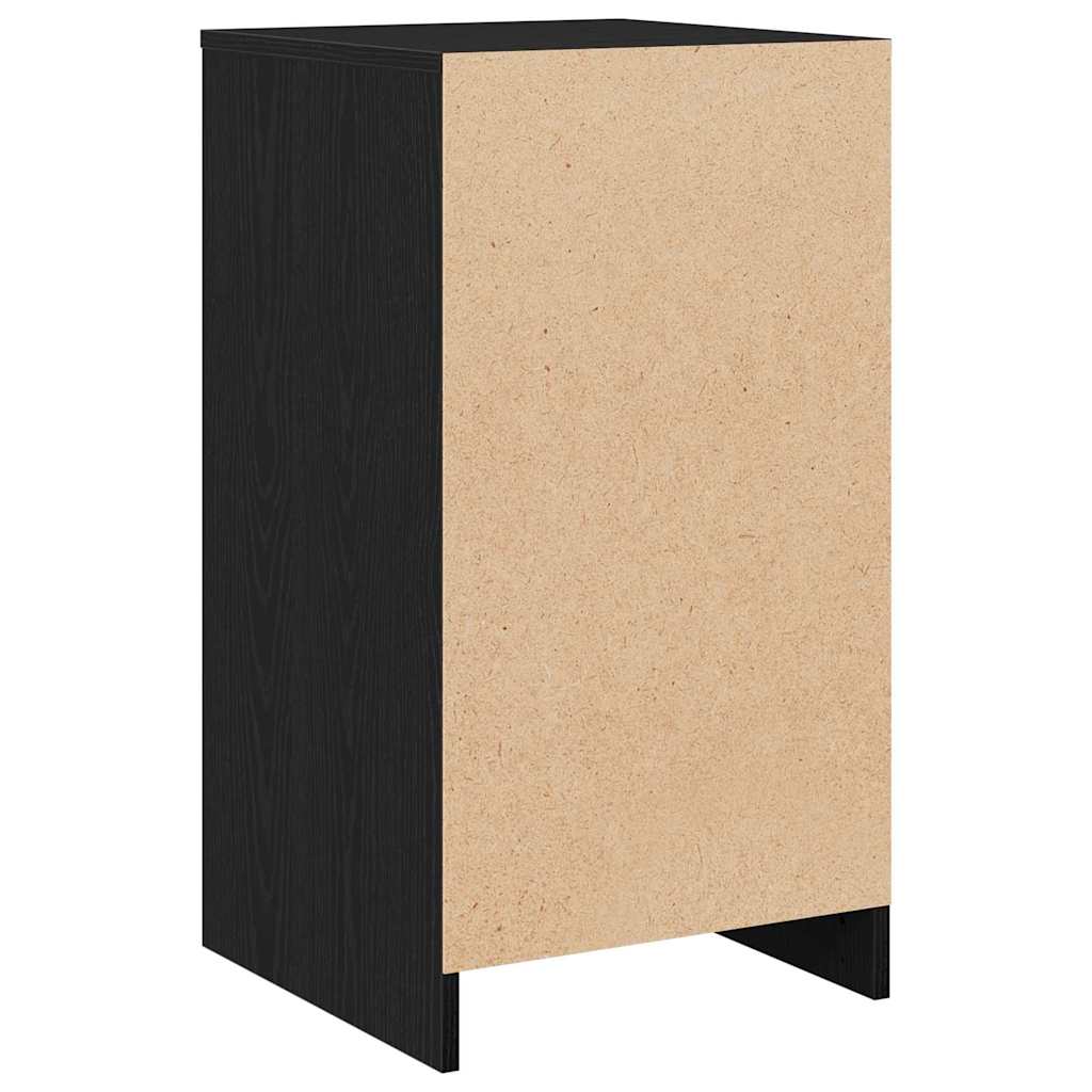 Sideboard Black oak 40 x 41 x 75 cm Engineered Wood