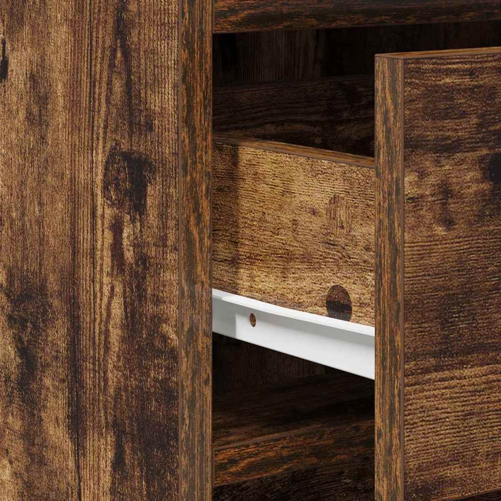 Sideboard Smoked oak 40 x 41 x 75 cm Engineered Wood