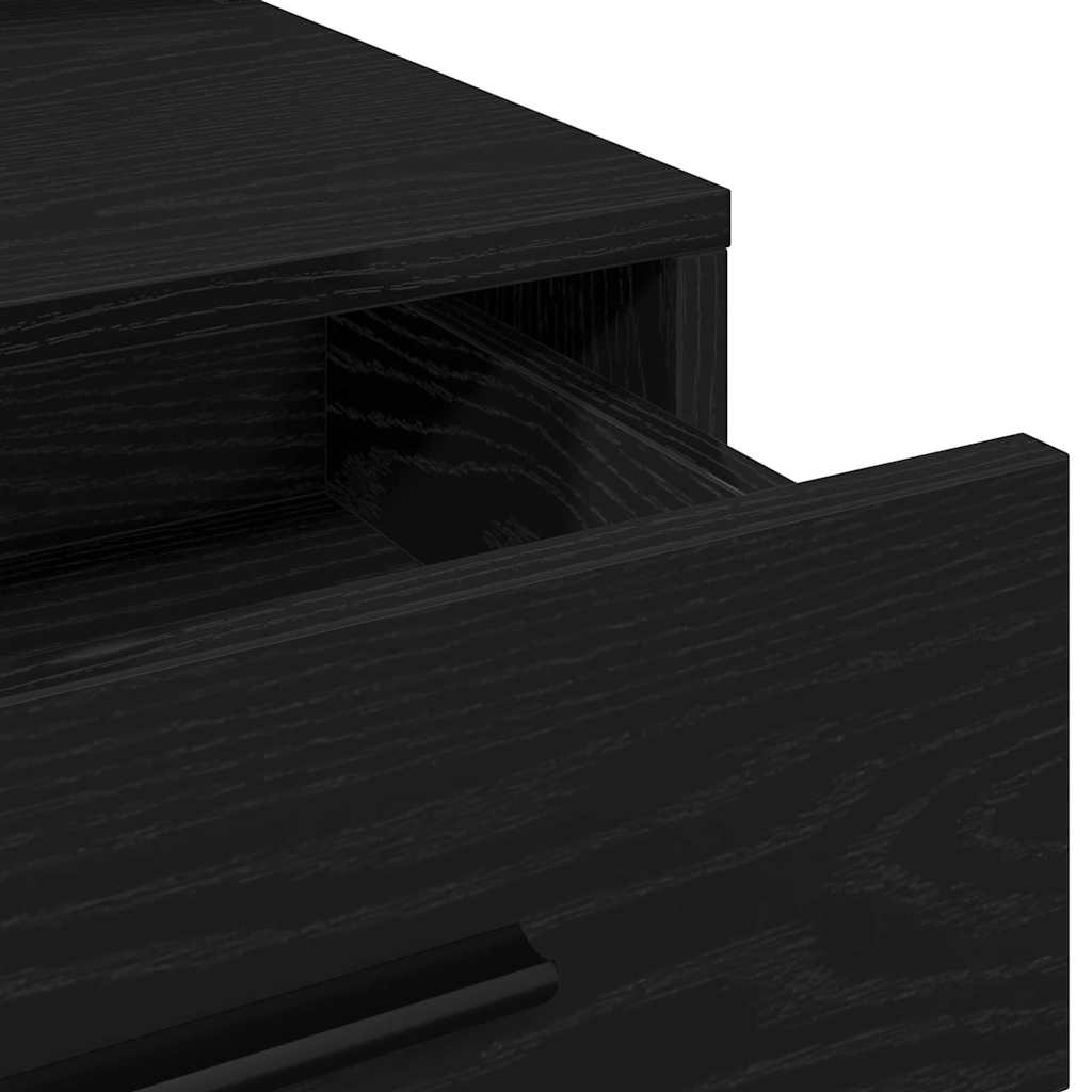 Dressing Table Black Oak 79 x 41 x 135 cm Engineered Wood