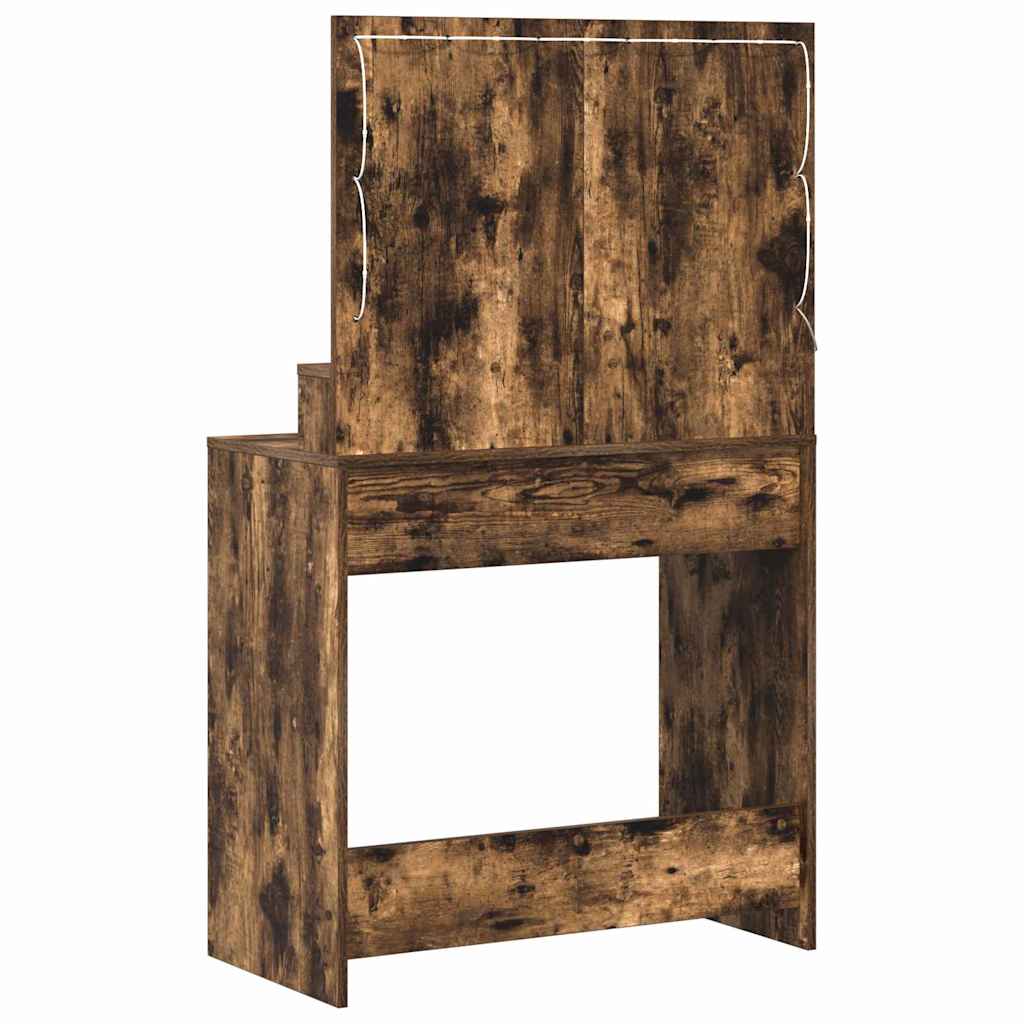 Dressing Table Smoked Oak 79 x 41 x 135 cm Engineered Wood