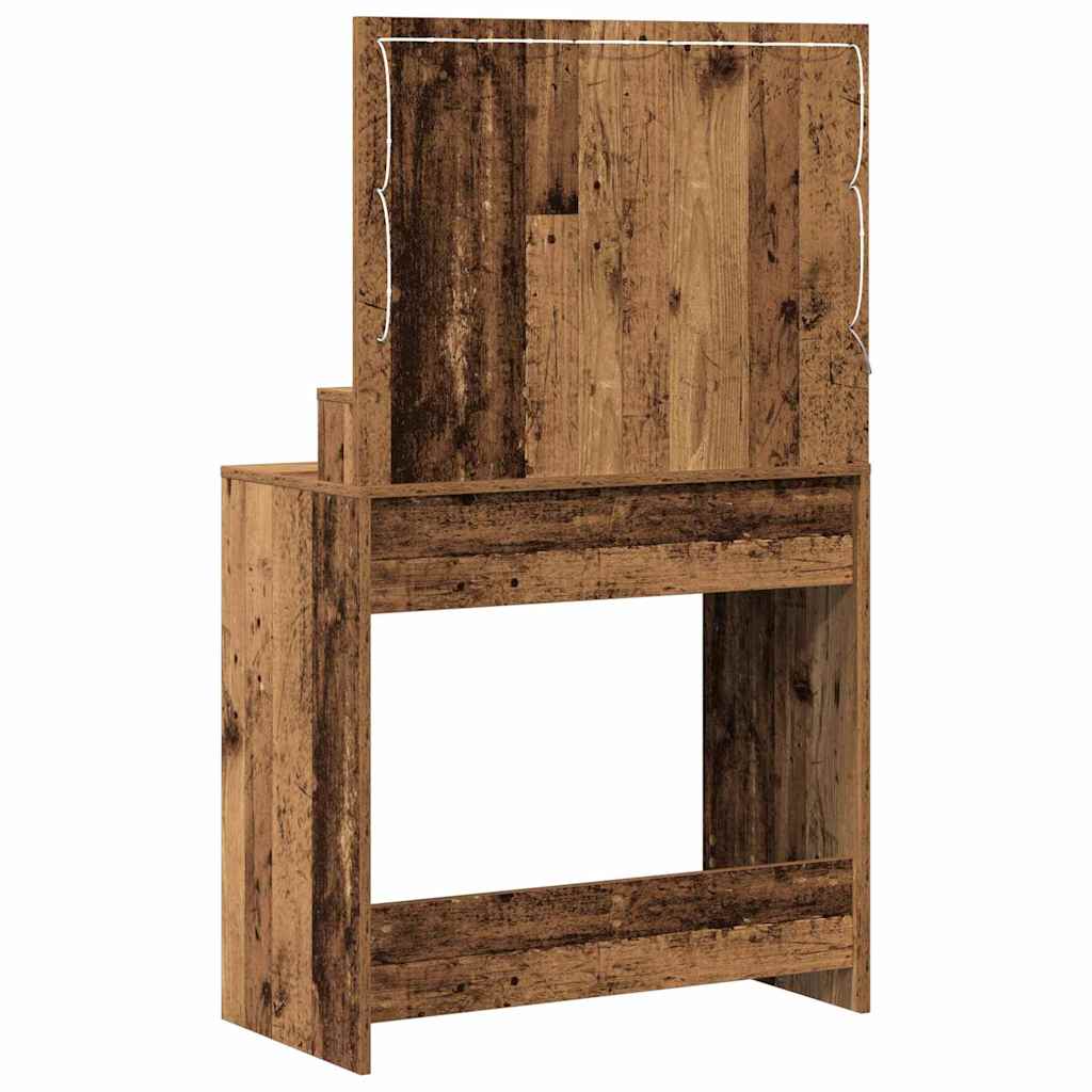 Dressing Table Old Wood 79 x 41 x 135 cm Engineered Wood