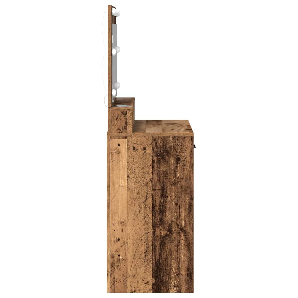 Dressing Table Old Wood 79 x 41 x 135 cm Engineered Wood