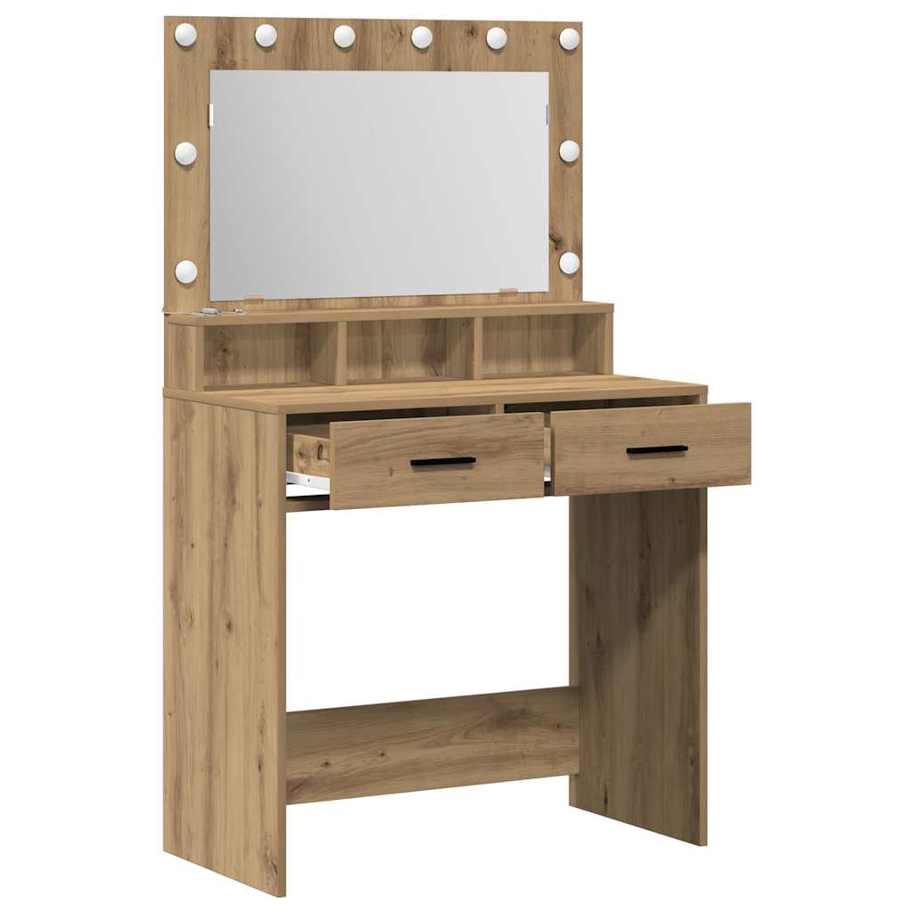Dressing Table Artisan Oak 79 x 41 x 135 cm Engineered Wood