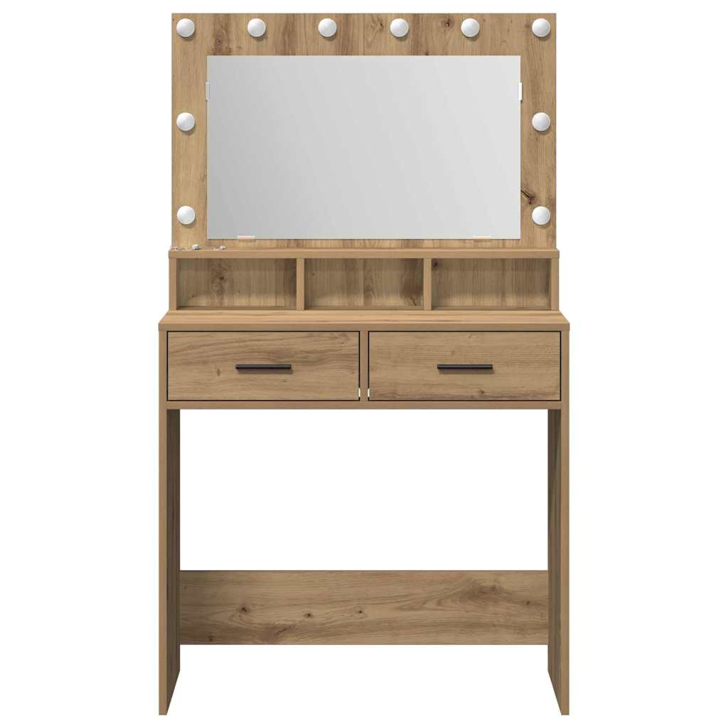 Dressing Table Artisan Oak 79 x 41 x 135 cm Engineered Wood