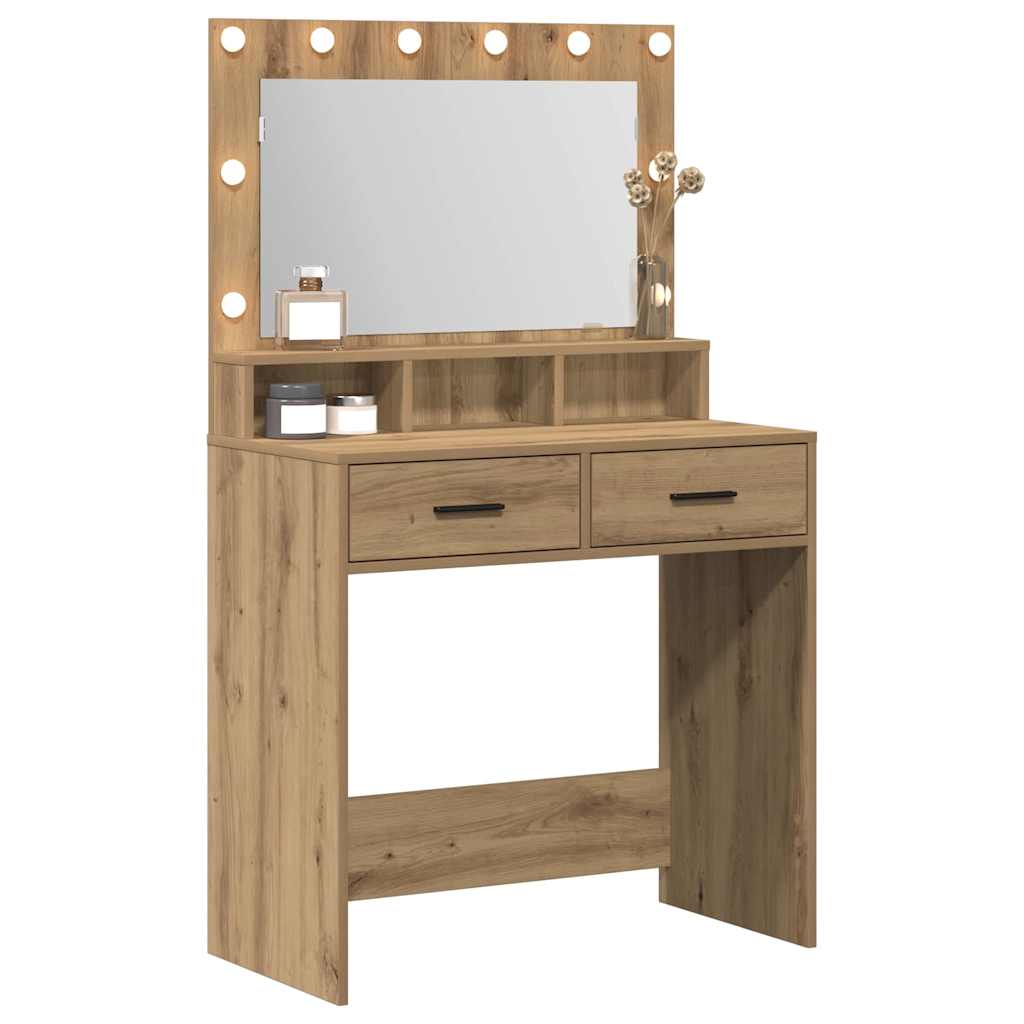 Dressing Table Artisan Oak 79 x 41 x 135 cm Engineered Wood