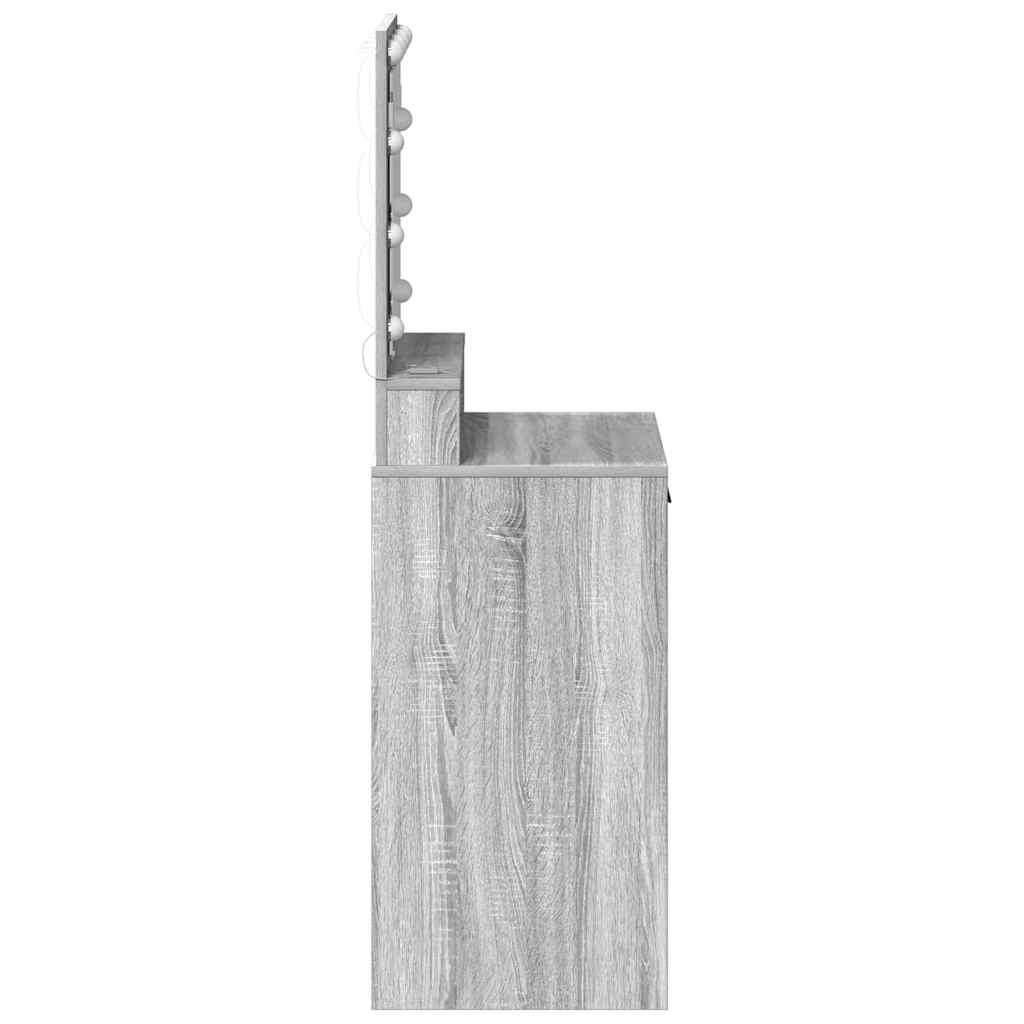 Dressing Table Grey Sonoma 50 x 41 x 135 cm Engineered Wood