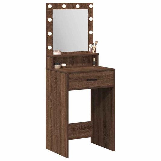 Dressing Table Brown Oak 50 x 41 x 135 cm Engineered Wood