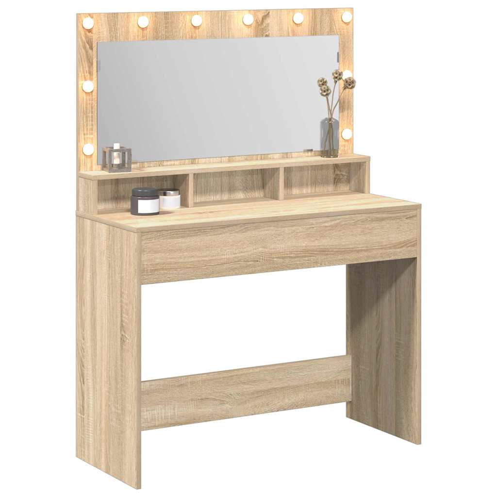Dressing Table Sonoma Oak 100 x 41 x 135 cm Engineered Wood