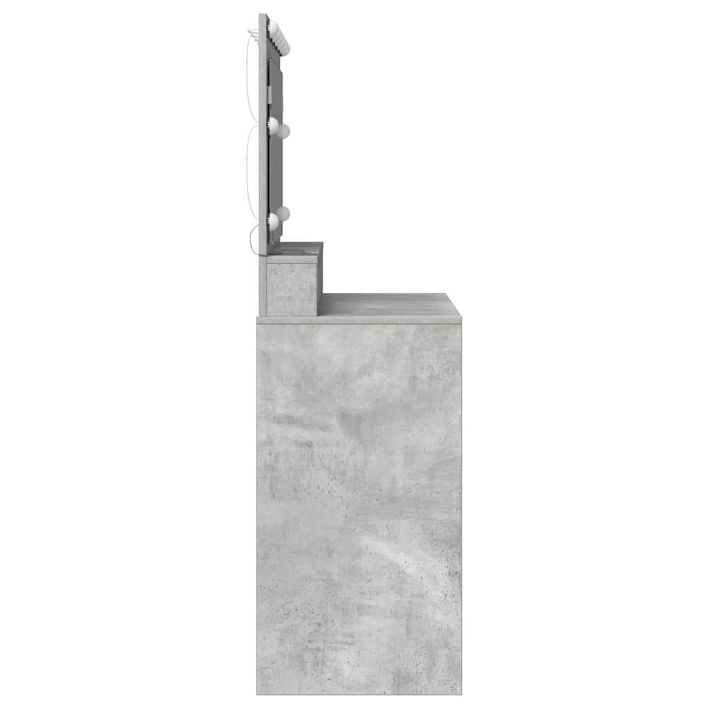 Dressing Table Concrete Grey 100 x 41 x 135 cm Engineered Wood