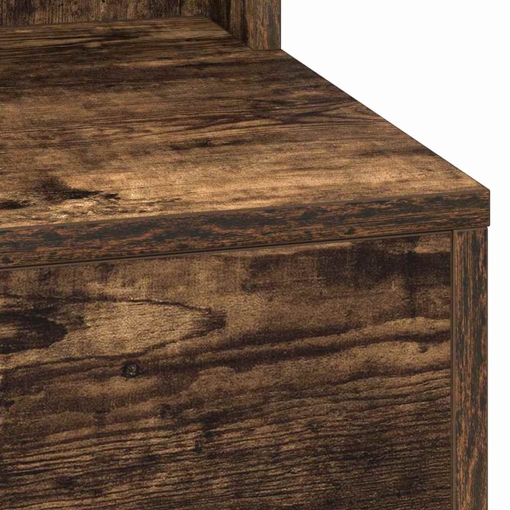 Dressing Table Smoked Oak 100 x 41 x 135 cm Engineered Wood