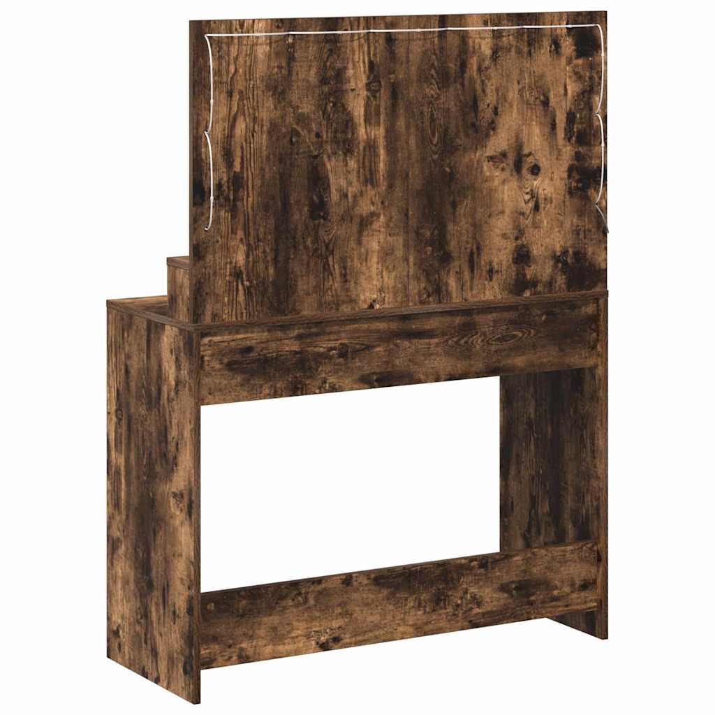 Dressing Table Smoked Oak 100 x 41 x 135 cm Engineered Wood