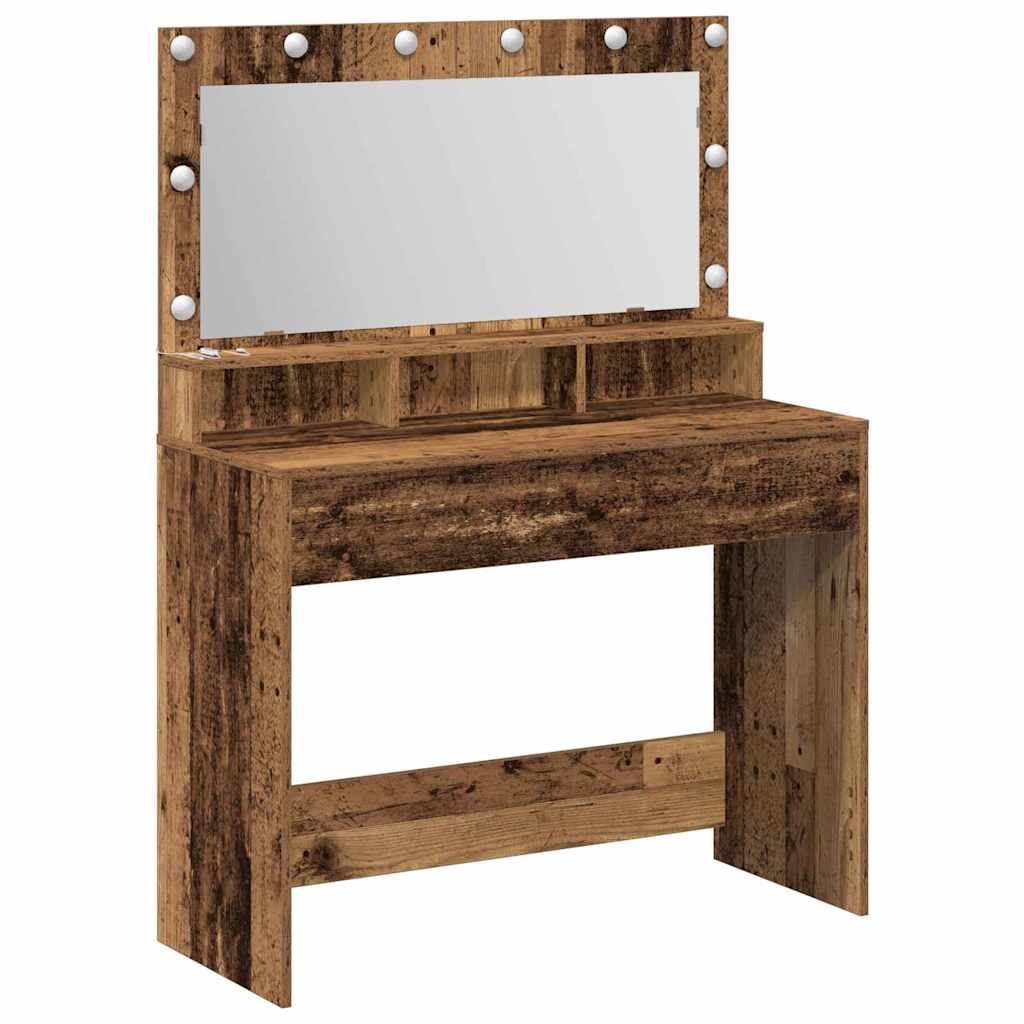 Dressing Table Old Wood 100 x 41 x 135 cm Engineered Wood