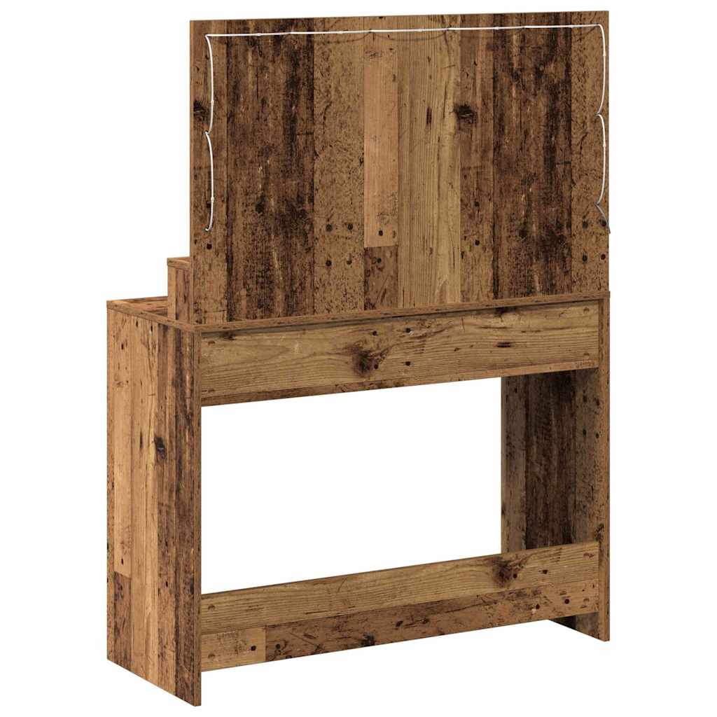 Dressing Table Old Wood 100 x 41 x 135 cm Engineered Wood