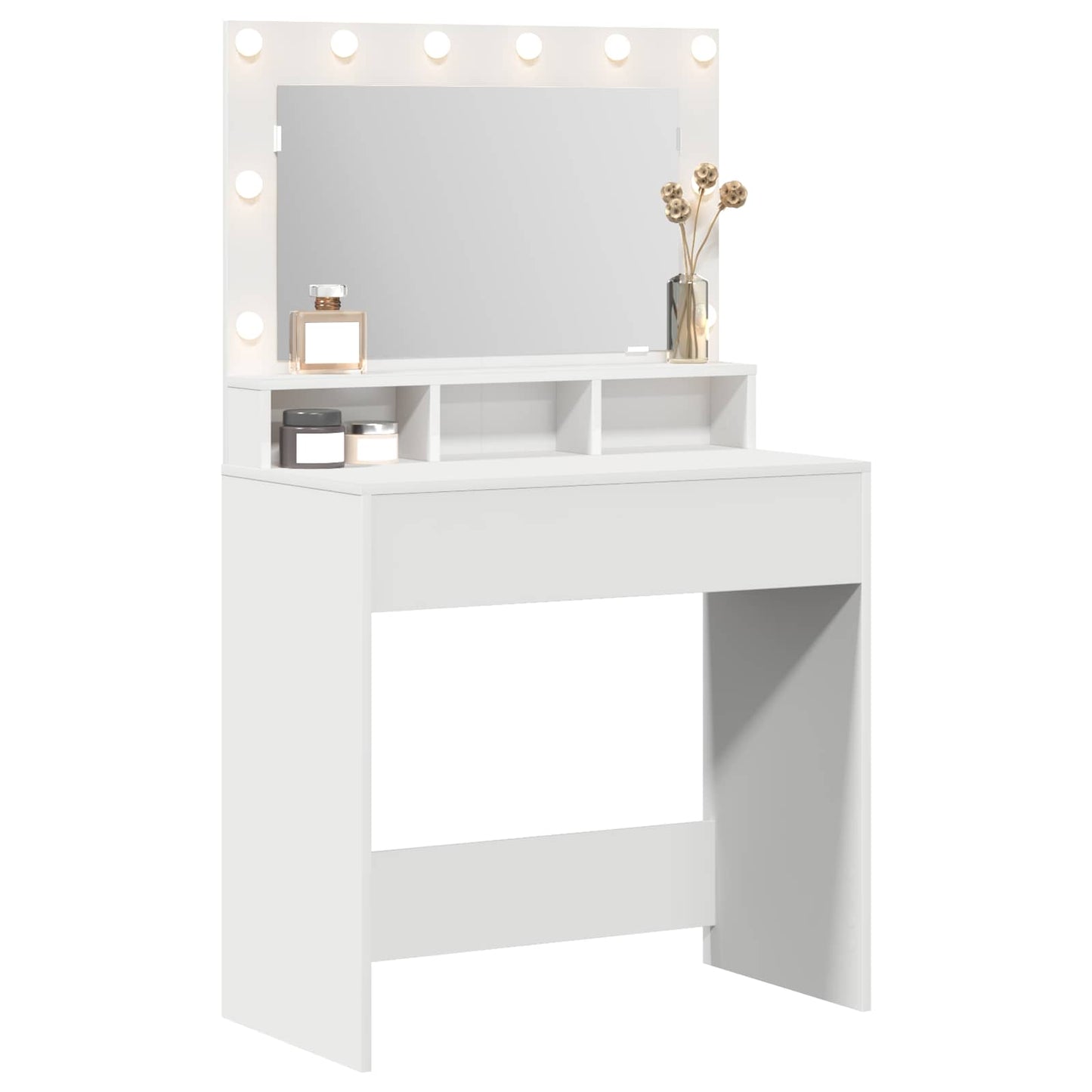 Dressing Table White 78.5 x 41 x 135 cm Engineered Wood