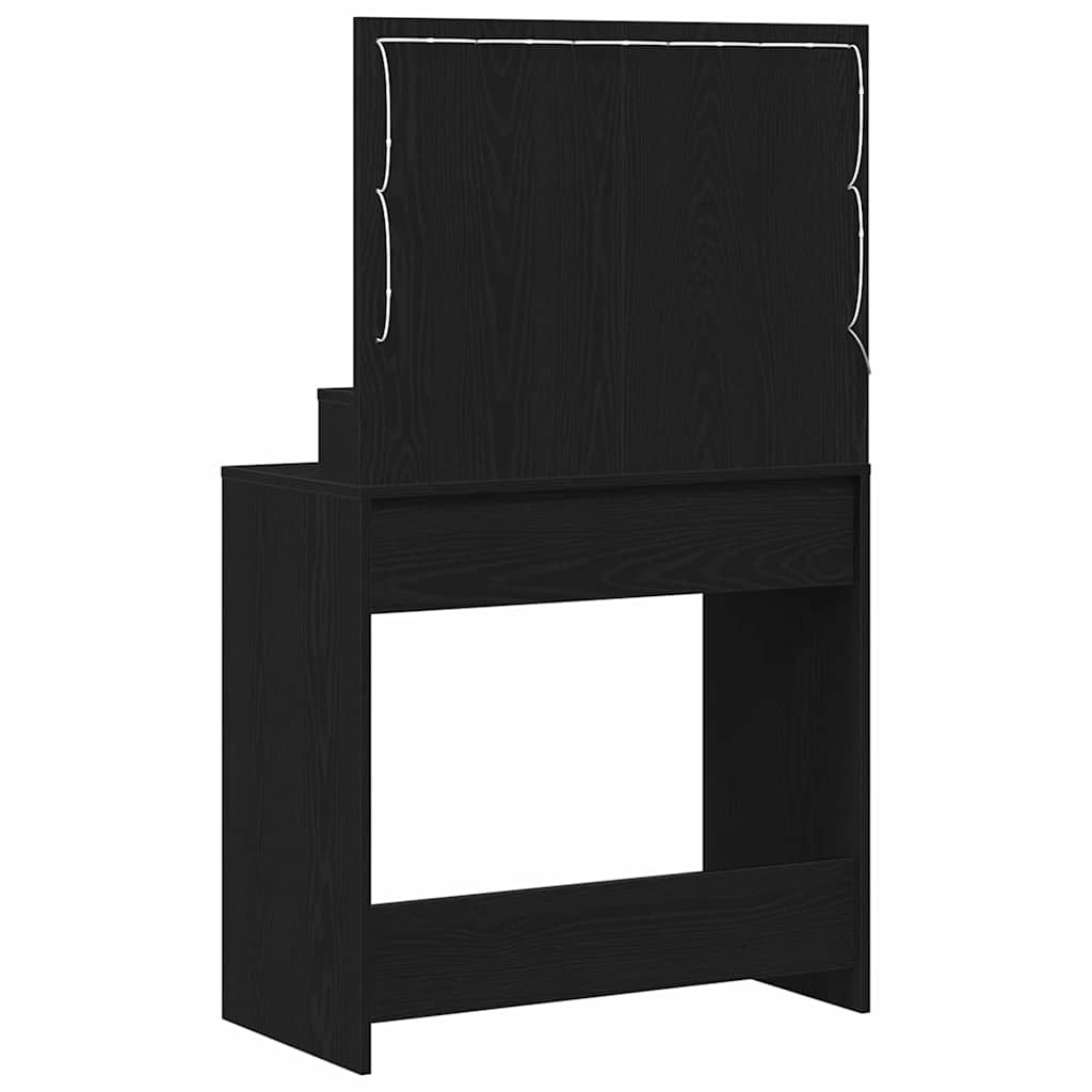 Dressing Table Black Oak 75.5 x 41 x 135 cm Engineered Wood