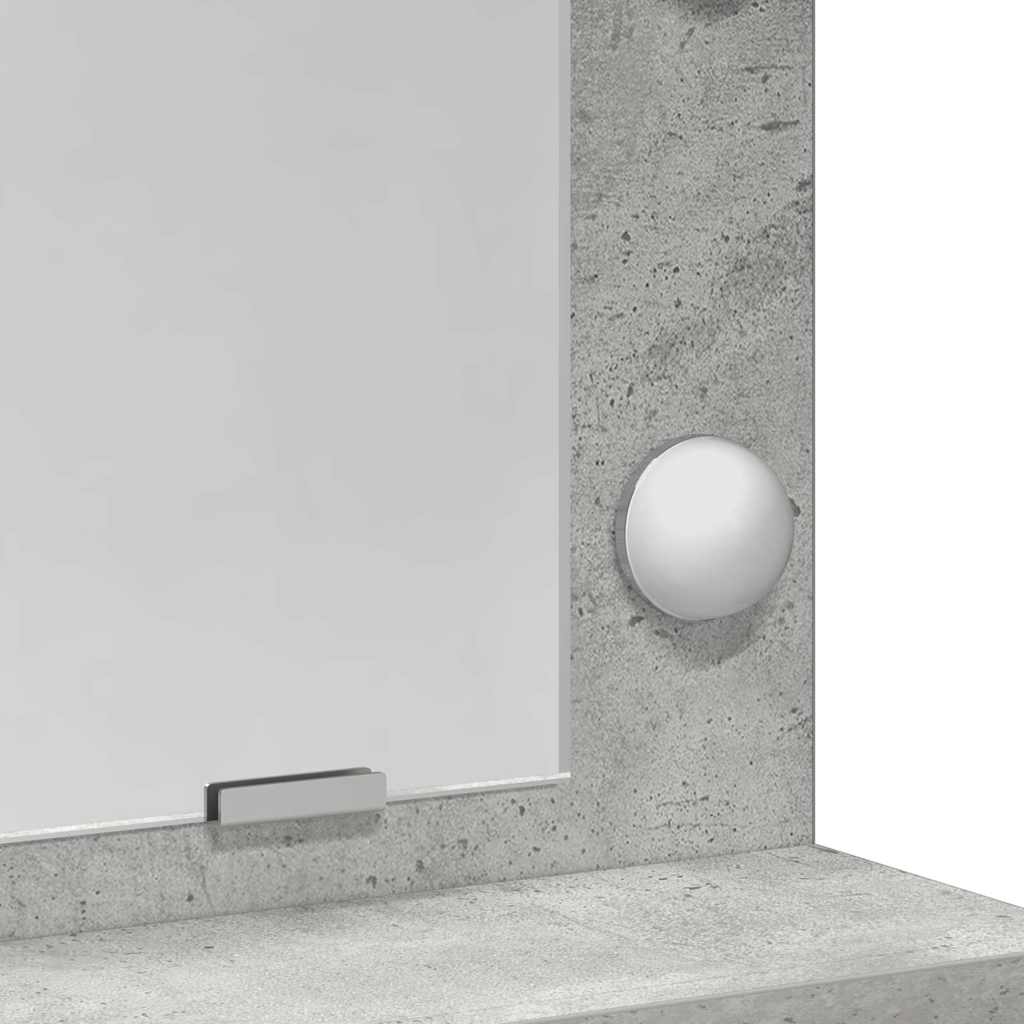 Dressing Table Concrete Grey 78.5 x 41 x 135 cm Engineered Wood