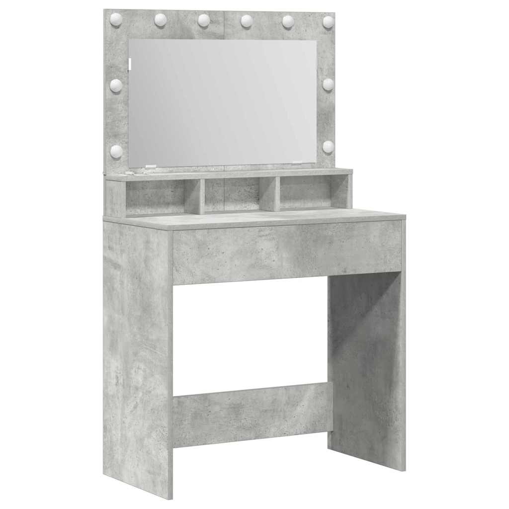 Dressing Table Concrete Grey 78.5 x 41 x 135 cm Engineered Wood