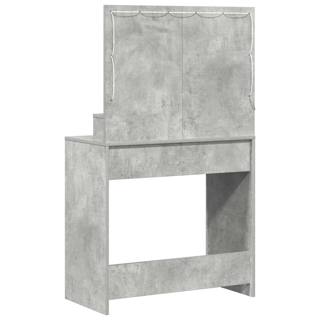 Dressing Table Concrete Grey 78.5 x 41 x 135 cm Engineered Wood