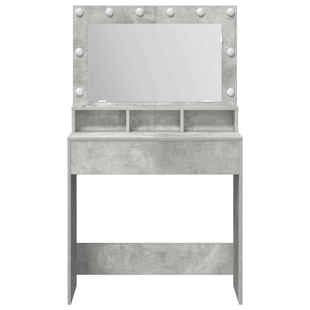 Dressing Table Concrete Grey 78.5 x 41 x 135 cm Engineered Wood