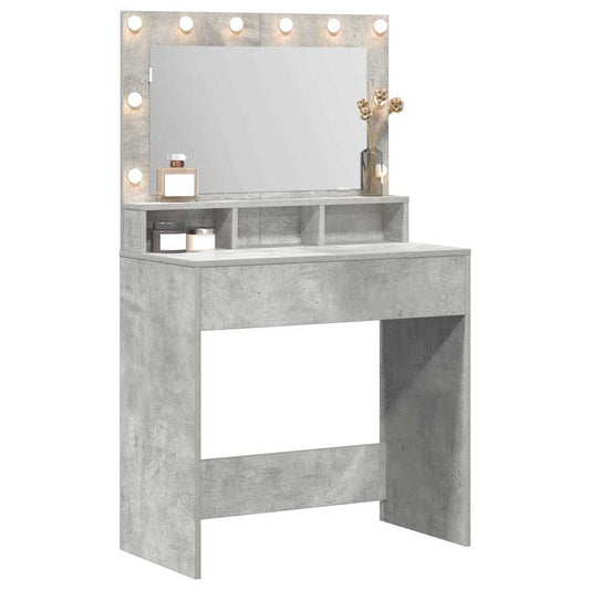 Dressing Table Concrete Grey 78.5 x 41 x 135 cm Engineered Wood