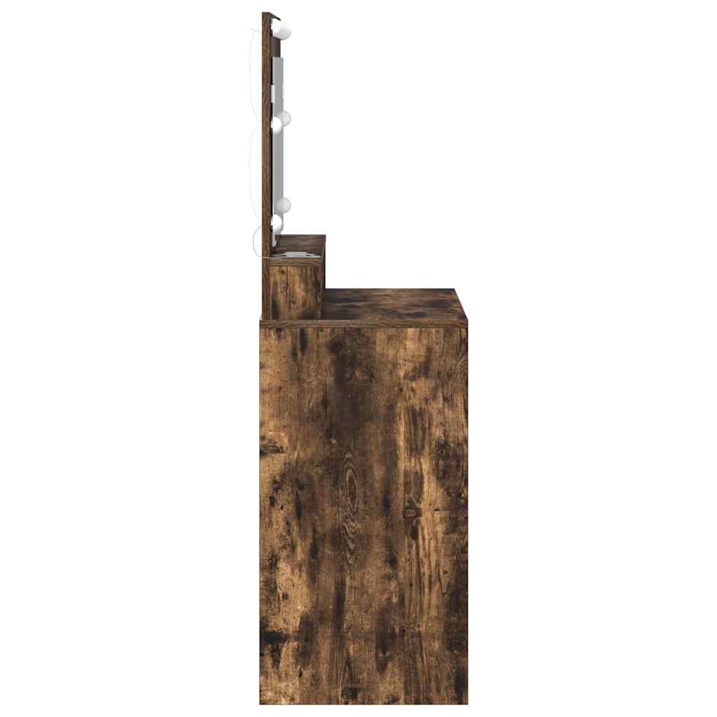 Dressing Table Smoked Oak 75.5 x 41 x 135 cm Engineered Wood