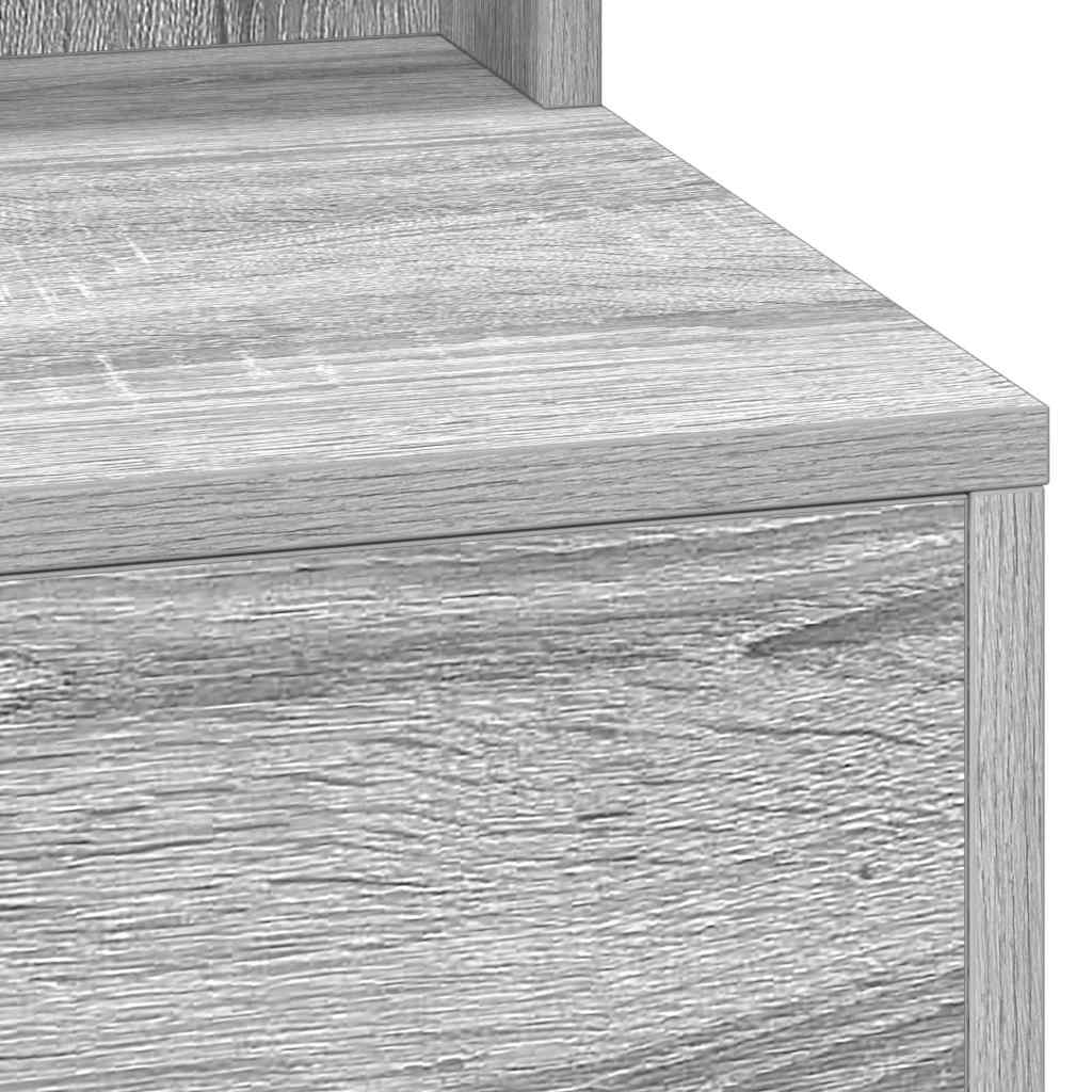 Dressing Table Grey Sonoma 78.5 x 41 x 135 cm Engineered Wood