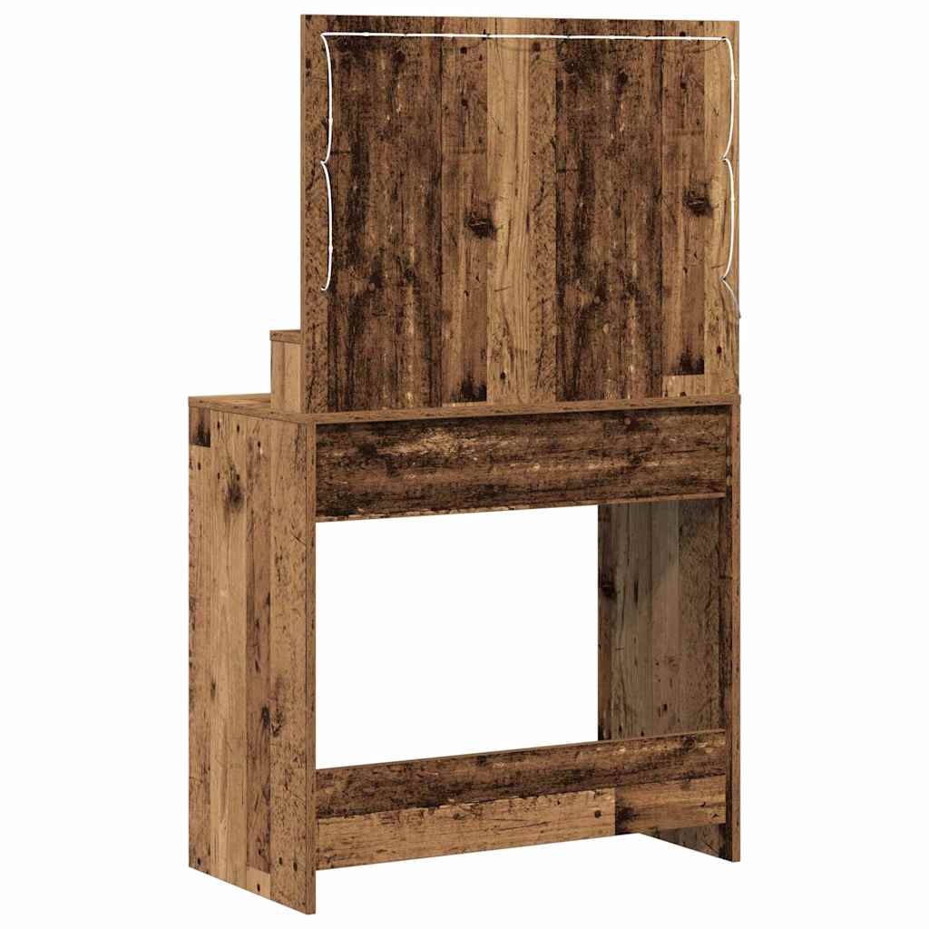 Dressing Table Old Wood 75.5 x 41 x 135 cm Engineered Wood
