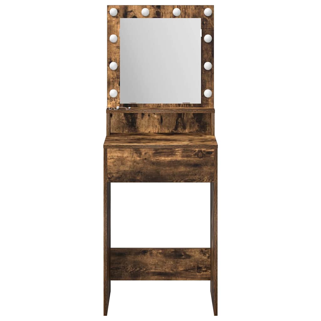 Dressing Table Smoked Oak 50 x 41 x 135 cm Engineered Wood
