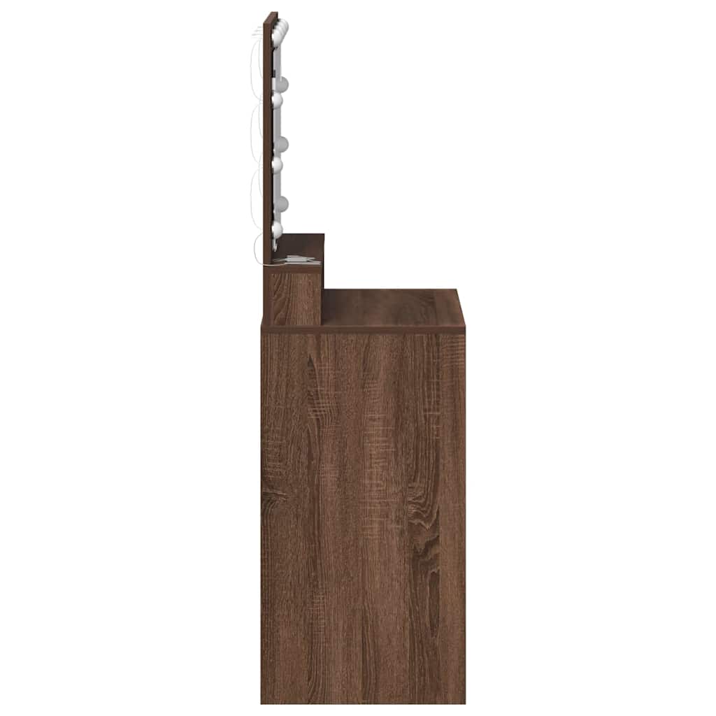Dressing Table Brown Oak 50 x 41 x 135 cm Engineered Wood