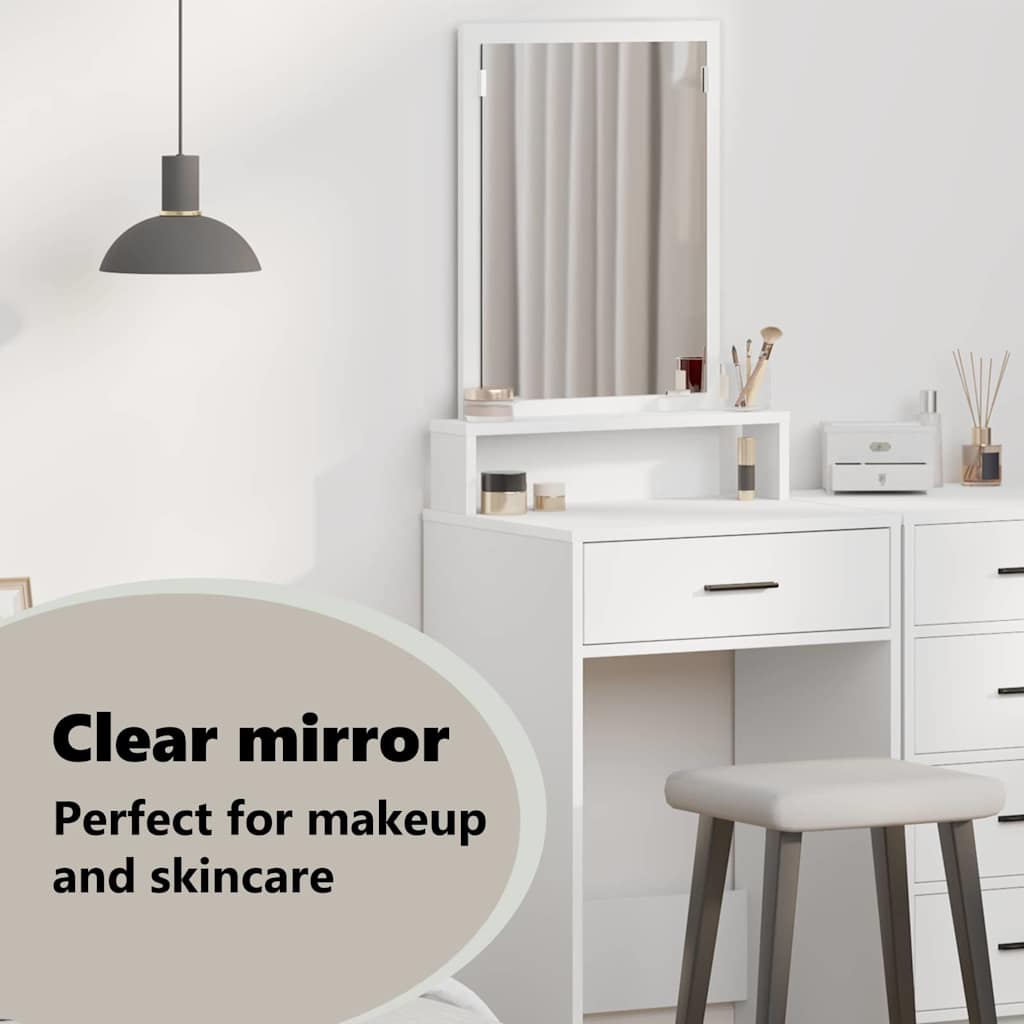 Dressing Table White 50 x 41 x 140 cm Engineered Wood