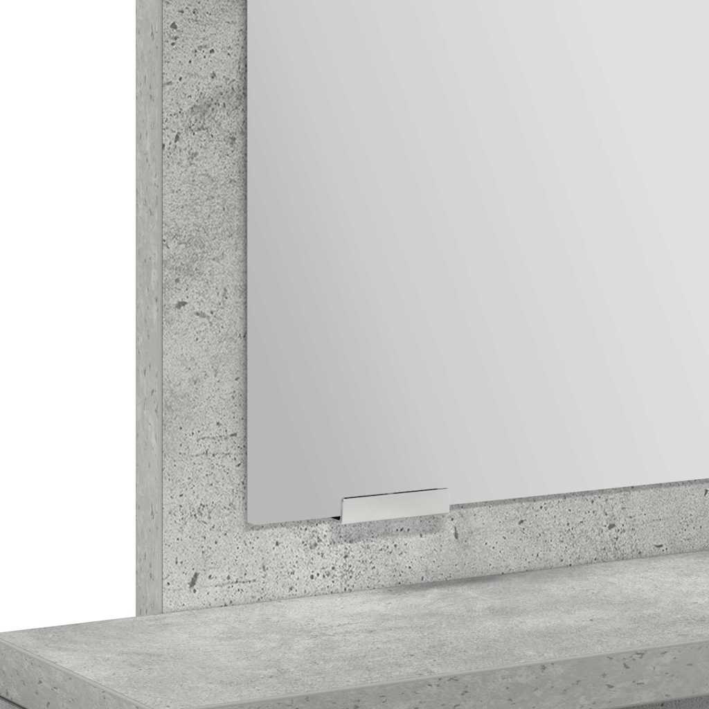 Dressing Table Concrete Grey 50 x 41 x 140 cm Engineered Wood