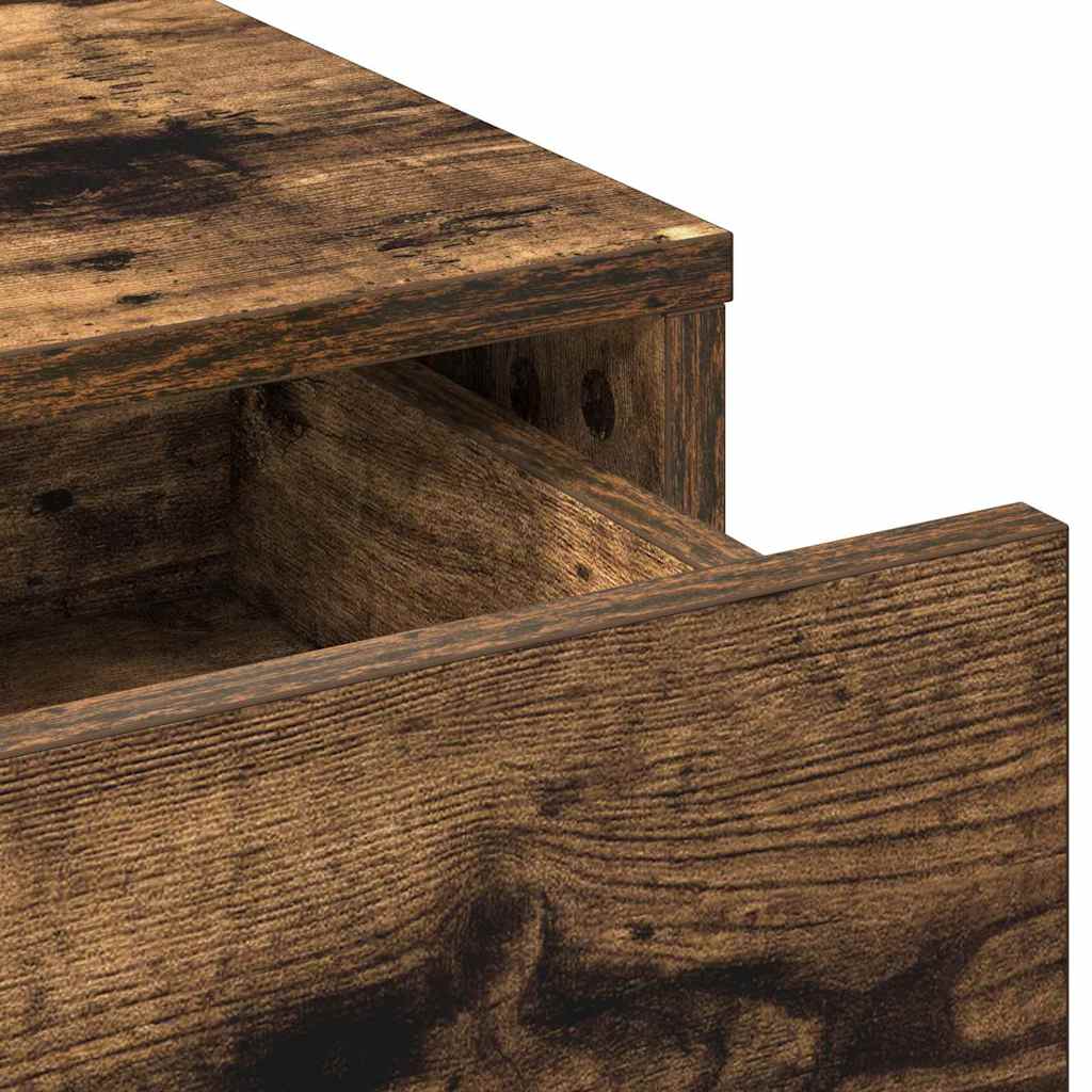 Dressing Table Smoked Oak 50 x 41 x 140 cm Engineered Wood