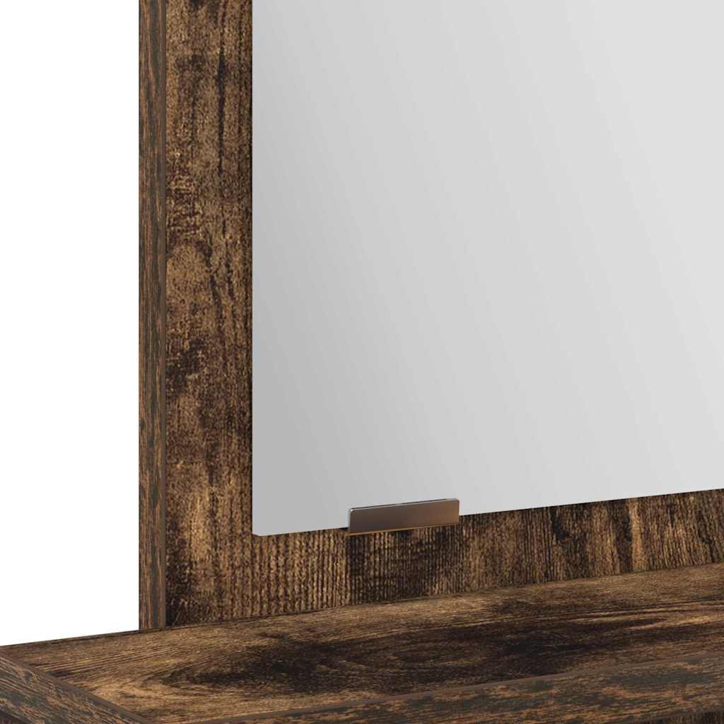 Dressing Table Smoked Oak 50 x 41 x 140 cm Engineered Wood