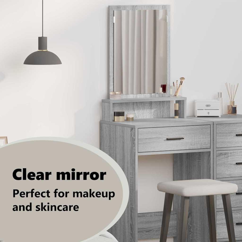 Dressing Table Grey Sonoma 50 x 41 x 140 cm Engineered Wood