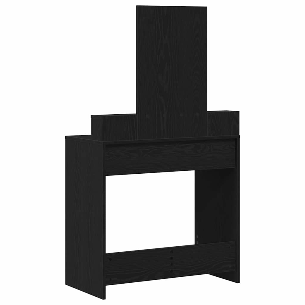 Dressing Table Black Oak 79 x 41 x 140 cm Engineered Wood