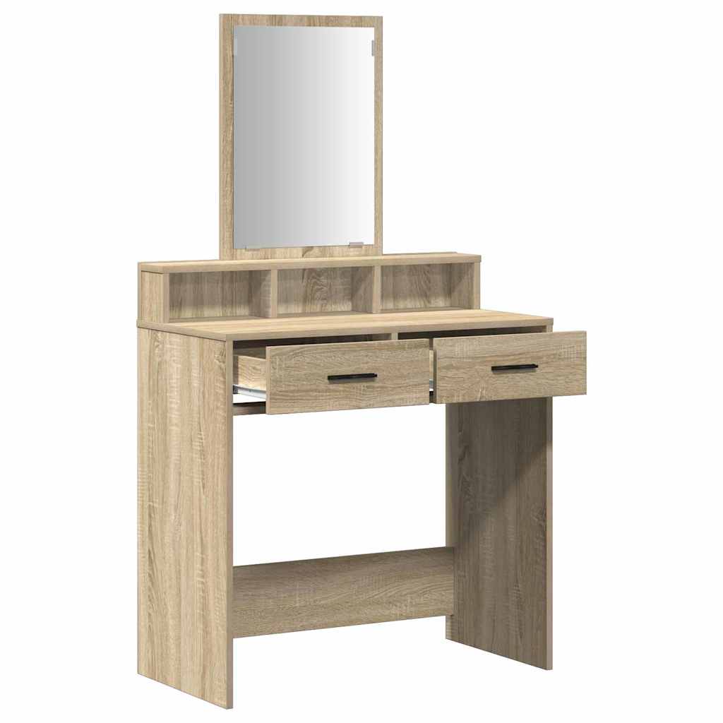 Dressing Table Sonoma Oak 79 x 41 x 140 cm Engineered Wood