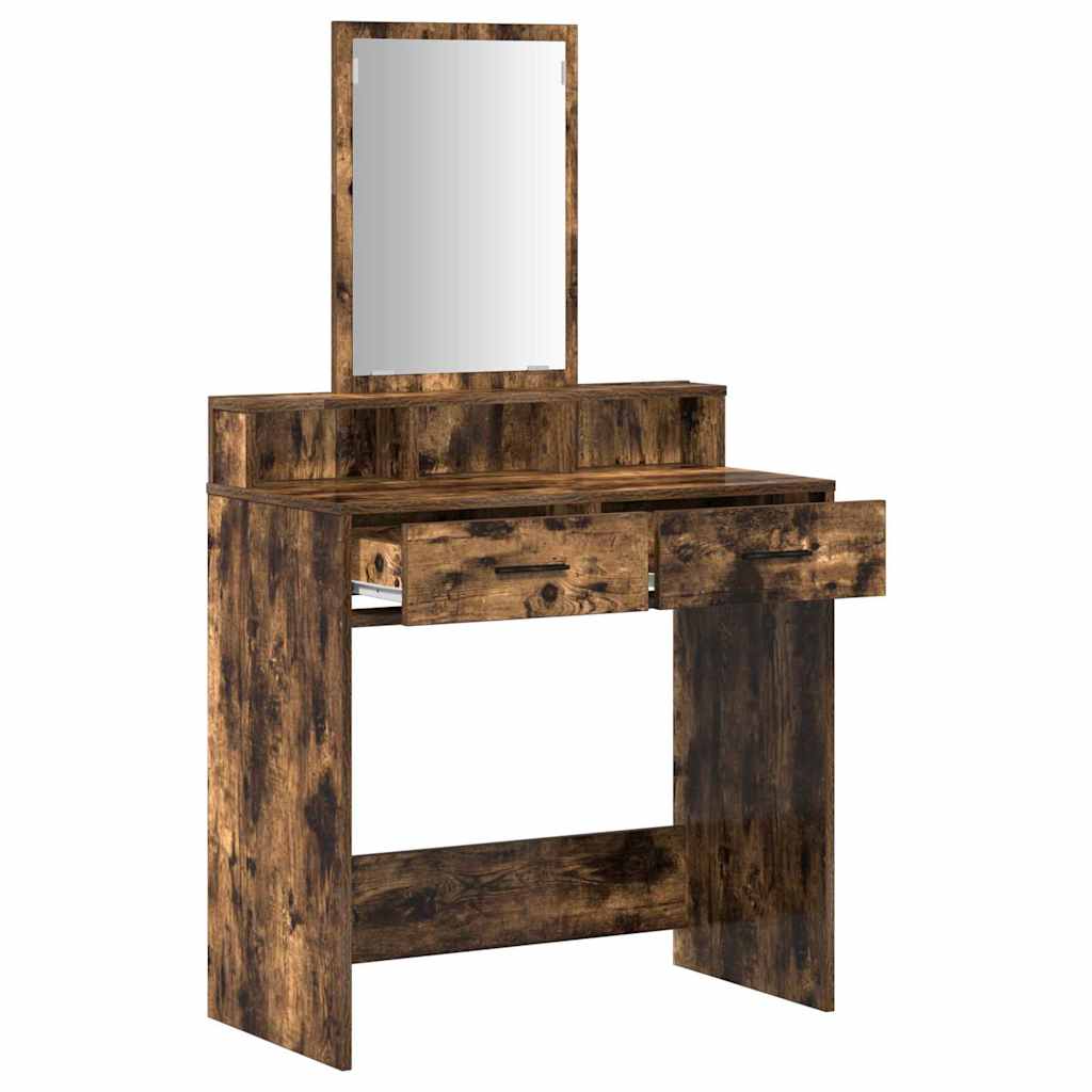 Dressing Table Smoked Oak 79 x 41 x 140 cm Engineered Wood