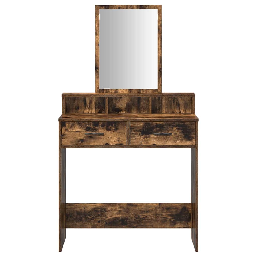 Dressing Table Smoked Oak 79 x 41 x 140 cm Engineered Wood