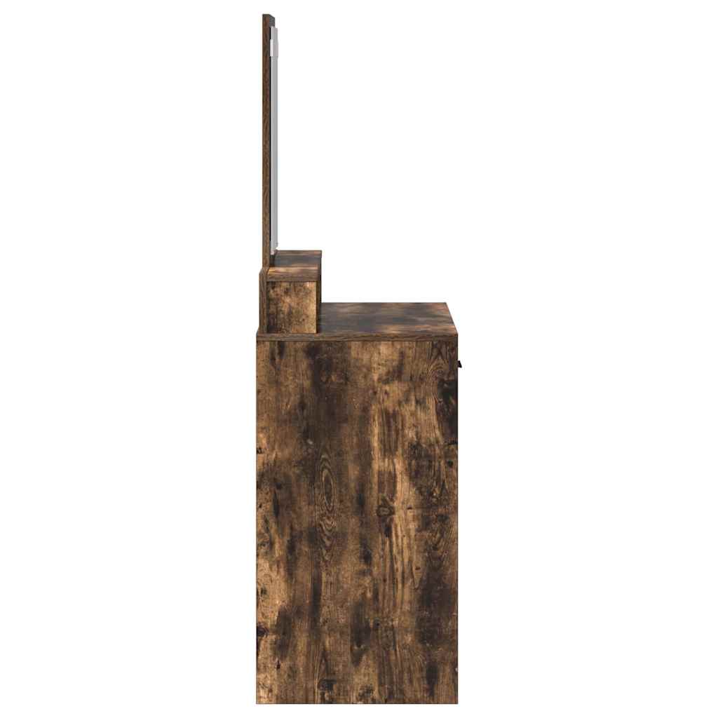 Dressing Table Smoked Oak 79 x 41 x 140 cm Engineered Wood