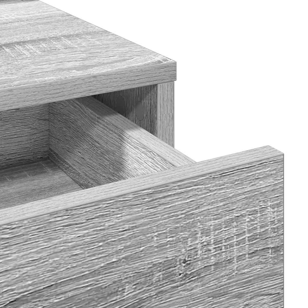 Dressing Table Grey Sonoma 79 x 41 x 140 cm Engineered Wood