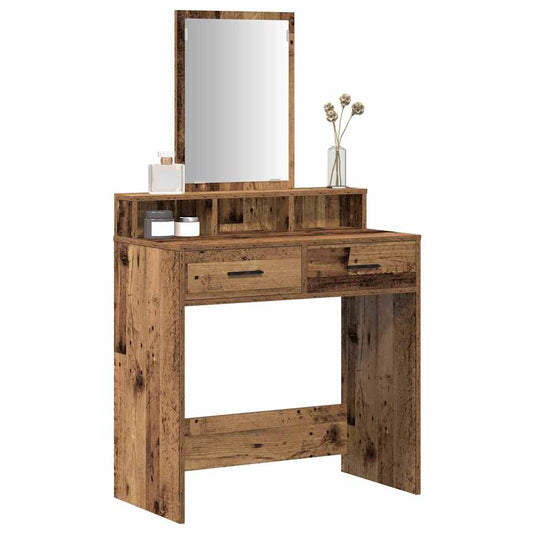 Dressing Table Old Wood 79 x 41 x 140 cm Engineered Wood