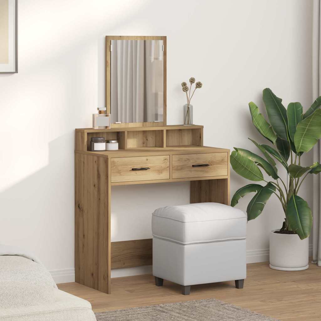 Dressing Table Artisan Oak 79 x 41 x 140 cm Engineered Wood