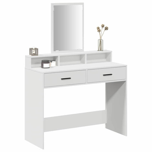 Dressing Table White 100 x 41 x 140 cm Engineered Wood