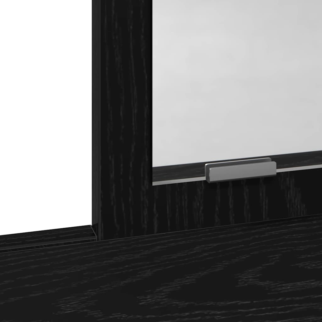 Dressing Table Black Oak 100 x 41 x 140 cm Engineered Wood