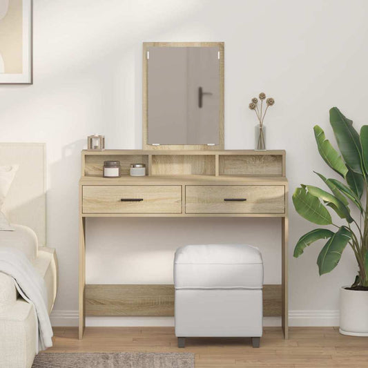 Dressing Table Sonoma Oak 100 x 41 x 140 cm Engineered Wood