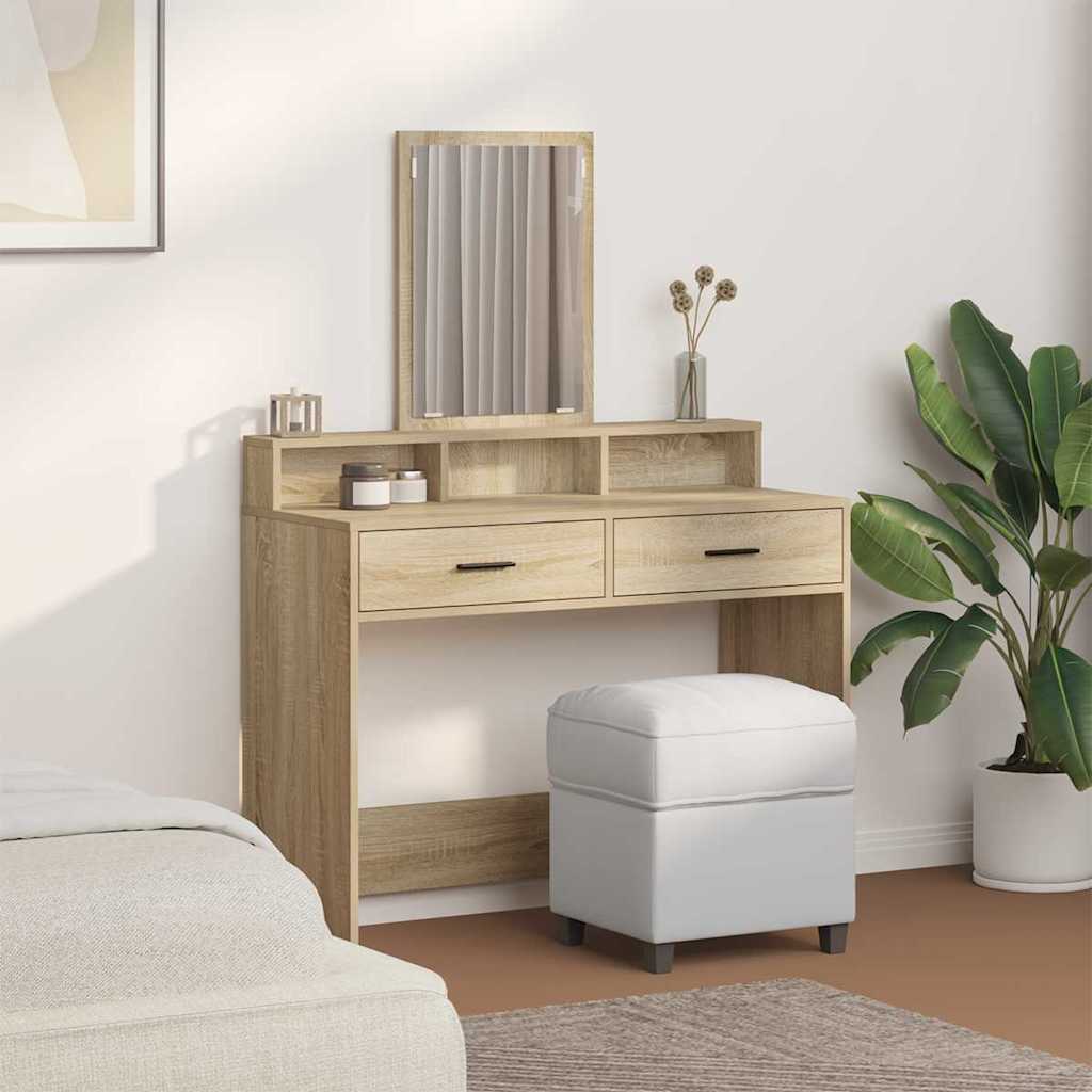 Dressing Table Sonoma Oak 100 x 41 x 140 cm Engineered Wood