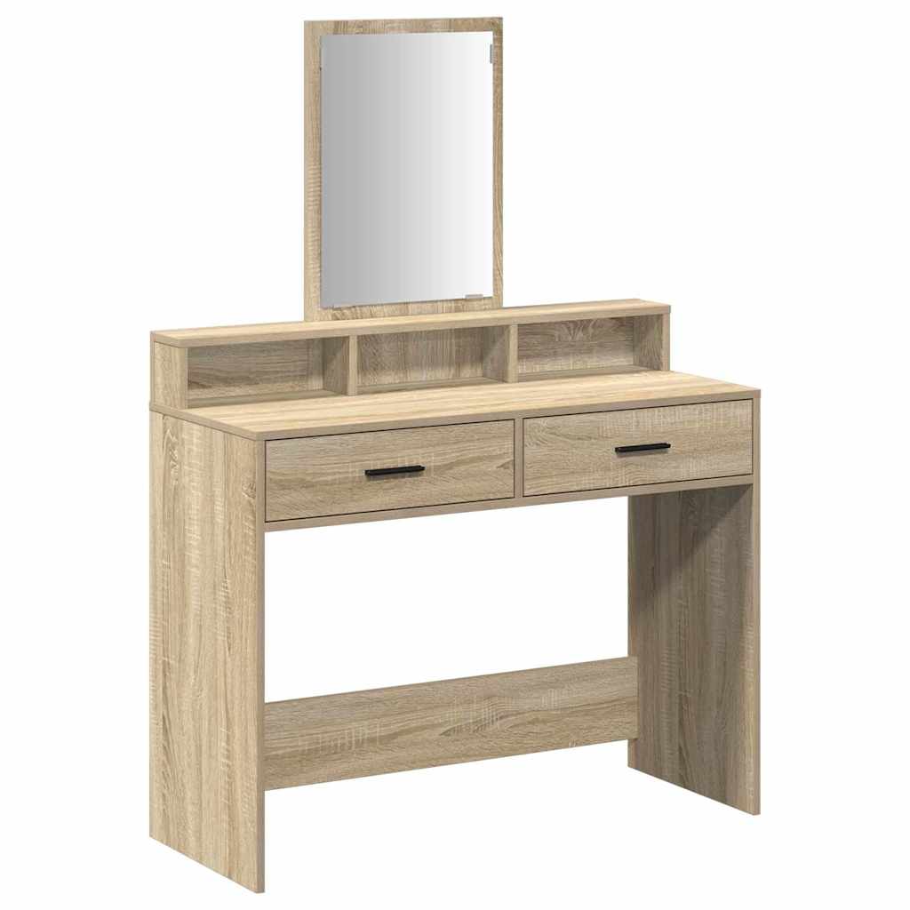 Dressing Table Sonoma Oak 100 x 41 x 140 cm Engineered Wood